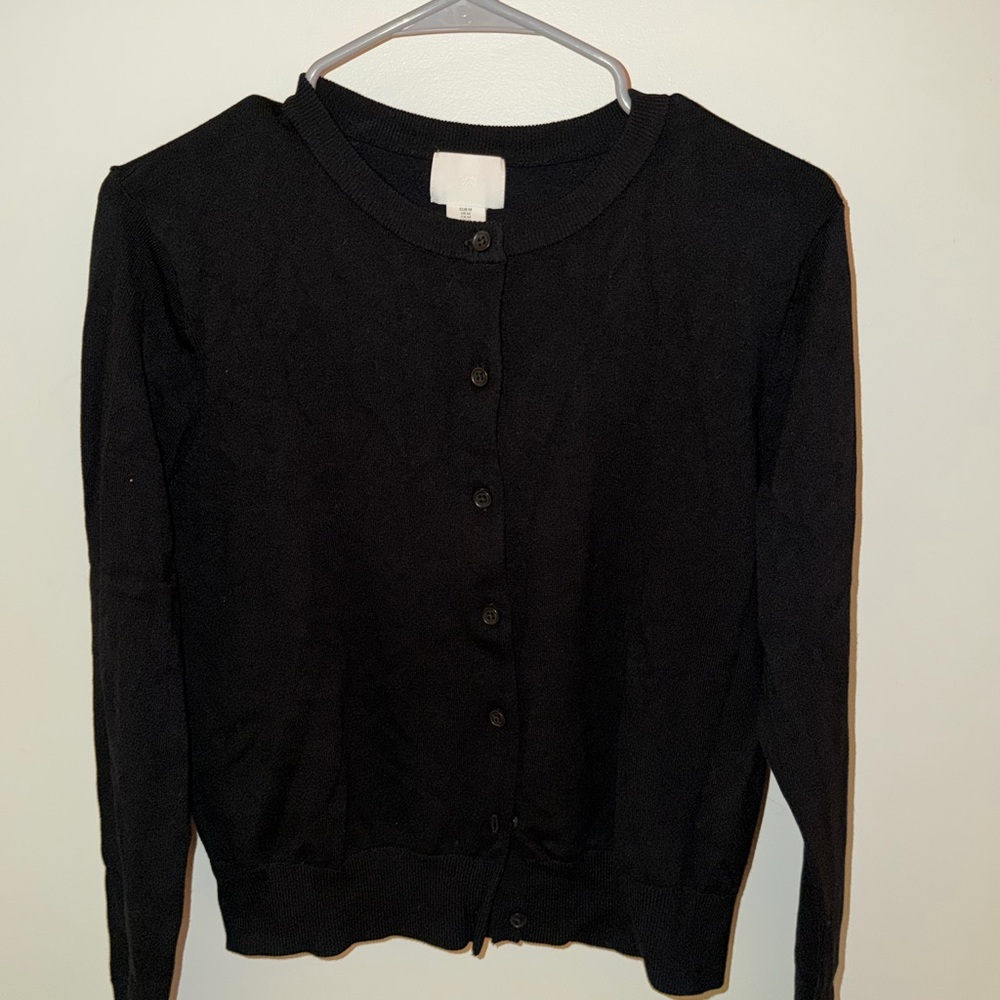 H&M Cardigan in Black Size Medium